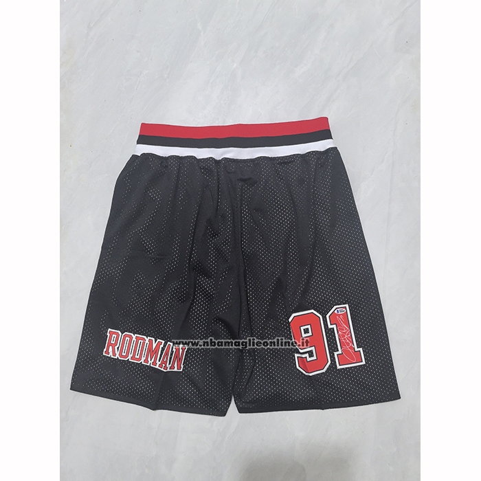 Pantaloncini Chicago Bulls Mitchell & Ness Just Don 1996-97 Nero